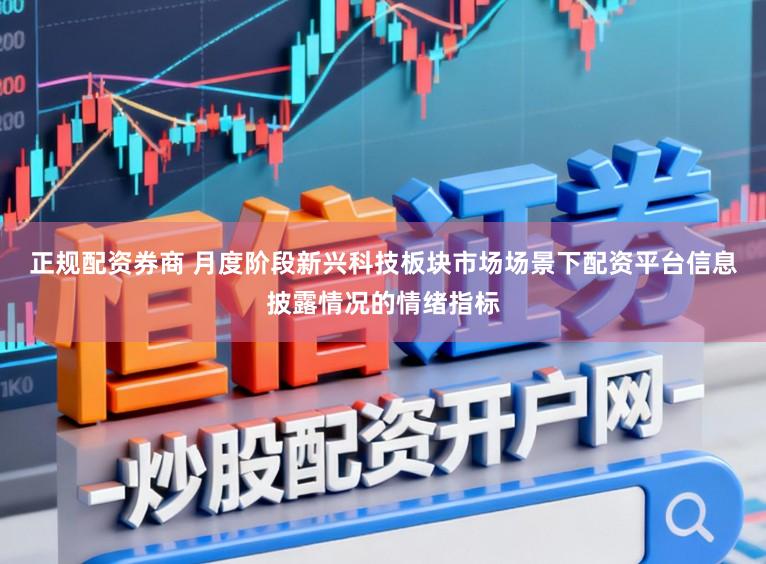 正规配资券商 月度阶段新兴科技板块市场场景下配资平台信息披露情况的情绪指标